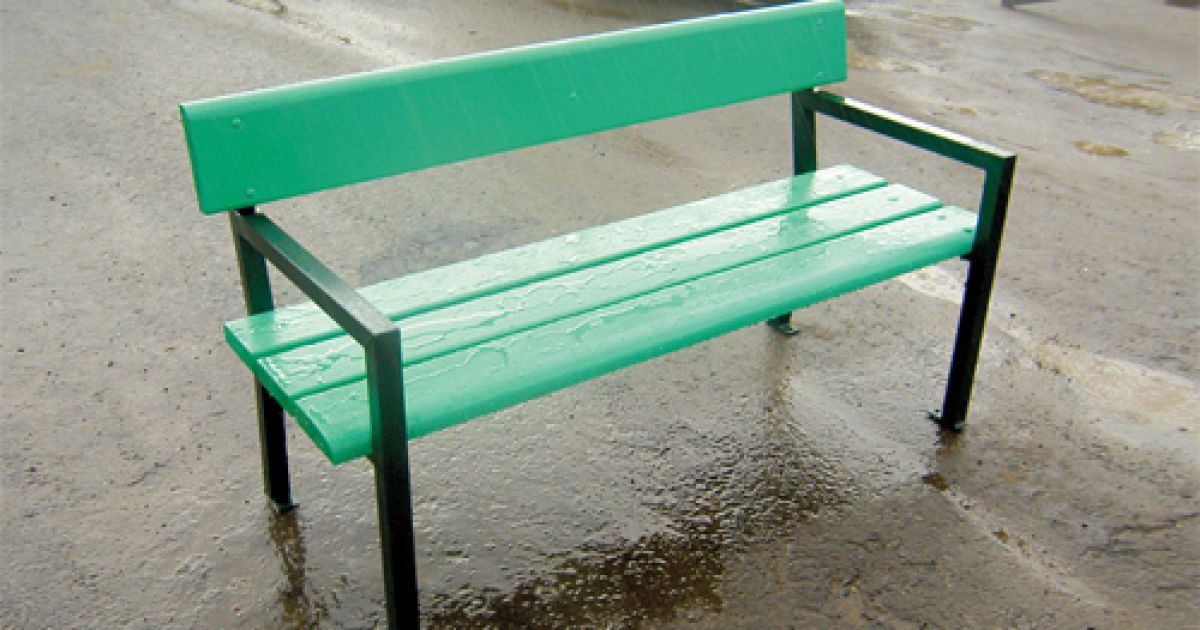 Лавочки из профиля для дачи своими руками чертежи