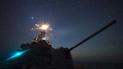 Американский ракетный эсминец USS Ross участвует в учениях в Черном море.