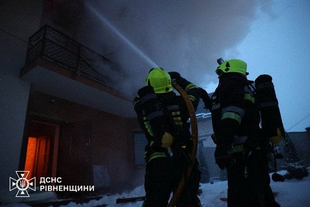 Наслідки атаки на Рівненщину / © ДСНС