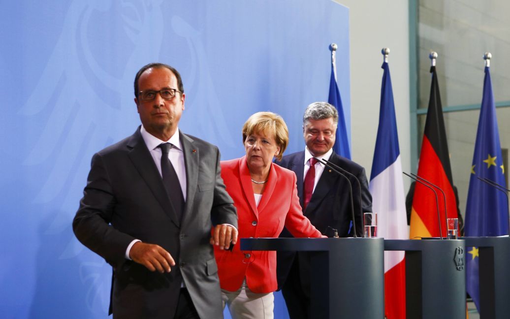 В Берлине состоялись переговоры между лидерами трех из четырех государств &laquo;нормандской четверки&raquo;. / © Reuters