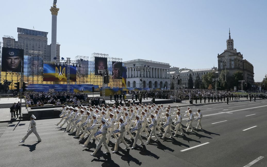 Зрелищный марш состоялся на Крещатике / © Reuters