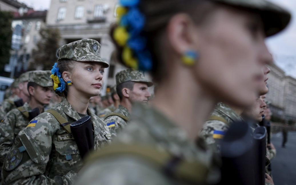 На Хрещатику пройшла репетиція параду до Дня Незалежності. / © Reuters