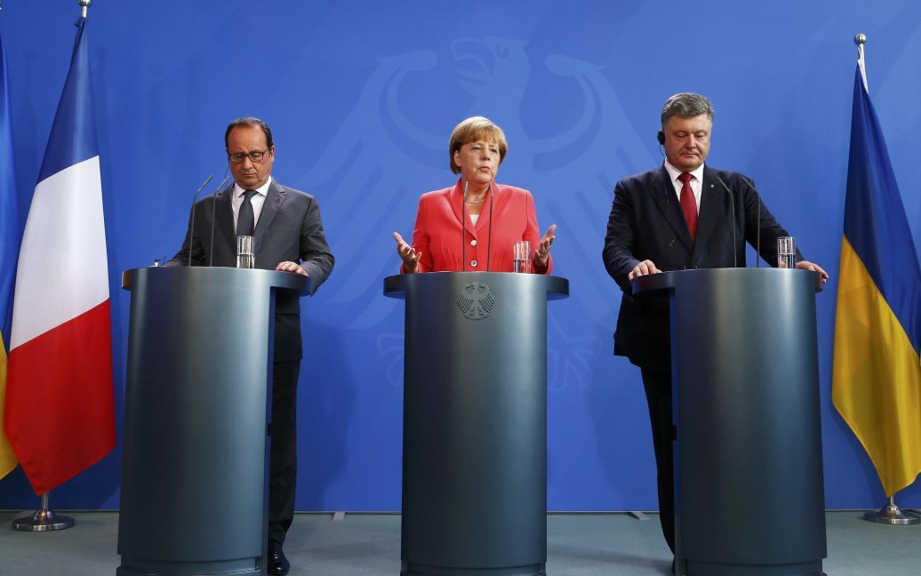В Берлине состоялись переговоры между лидерами трех из четырех государств &laquo;нормандской четверки&raquo;. / © Reuters