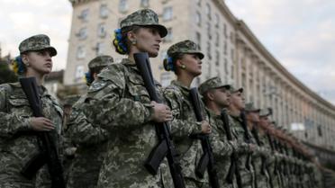 На Крещатике прошла репетиция парада ко Дню Независимости. / © Reuters