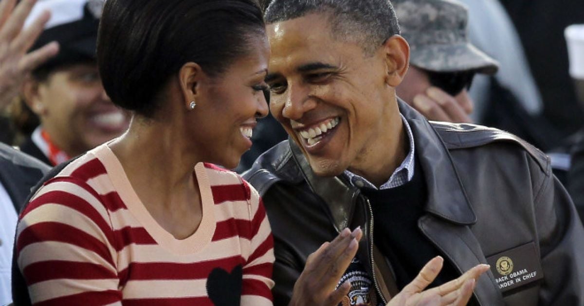 Барак и Мишель Обама 23 года вместе. / © The Yolanda Adams Morning Show