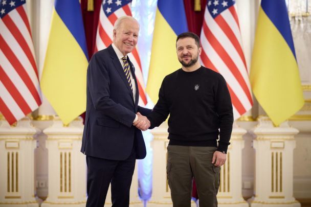 Джо Байден та Володимир Зеленський / © Офіс президента України