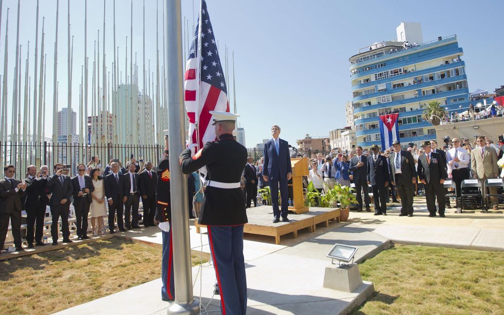 Торжественное поднятие флага США в Гаване. / © Reuters