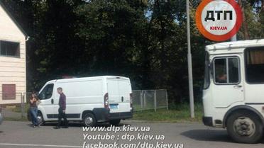 правий сектор блокує хресний хід / © facebook.com/dtp.kiev.ua