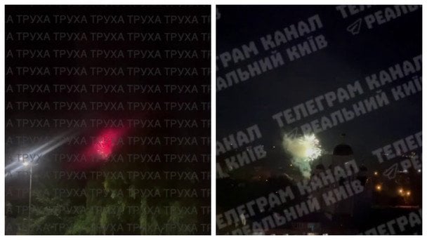 В Буче запустили салюты во время воздушной тревоги (видео)