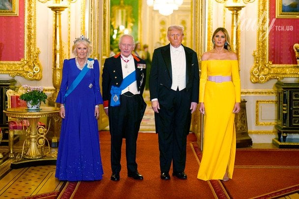 Меланія Трамп, Дональд Трамп, король Чарльз, королева Камілла / © Associated Press