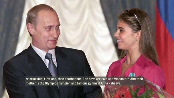 Владимир Путин и Алина Кабаева/Скриншот по видео ТСН