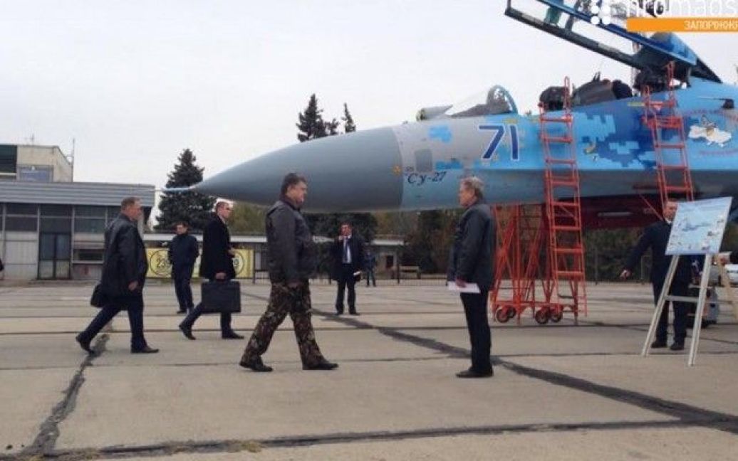Порошенко испытал Су-27 / © Громадське ТБ