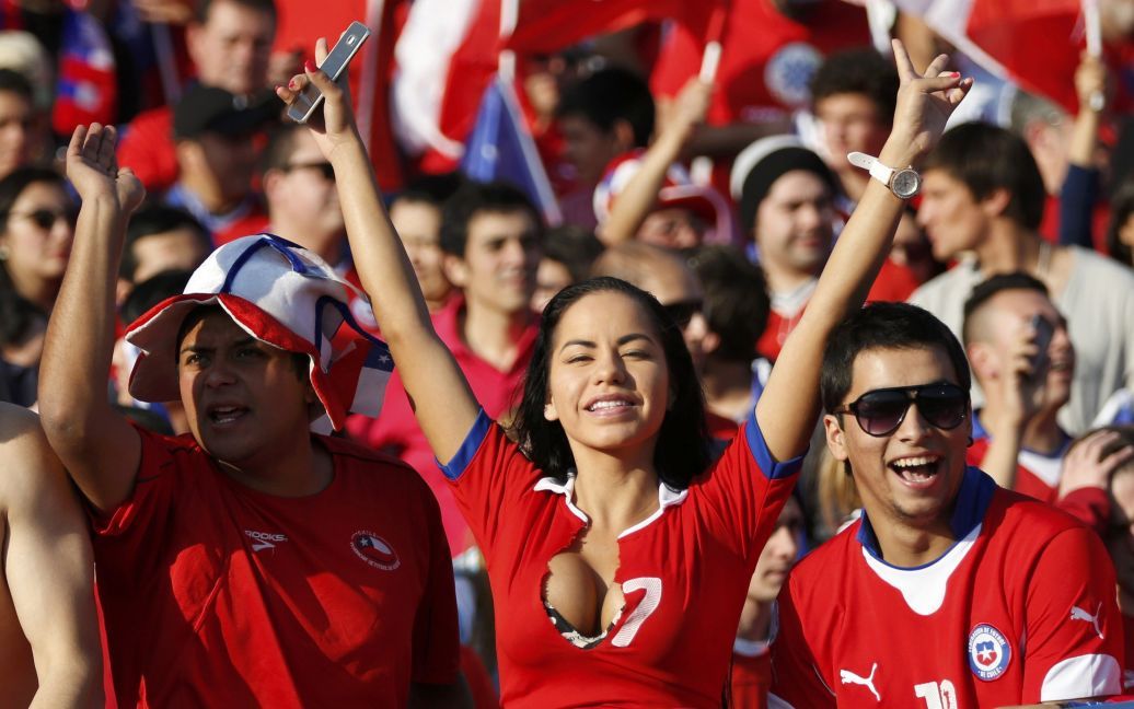 Сша 2015. Болельщицы на Кубке Америки. Chile Fans WM Germany.