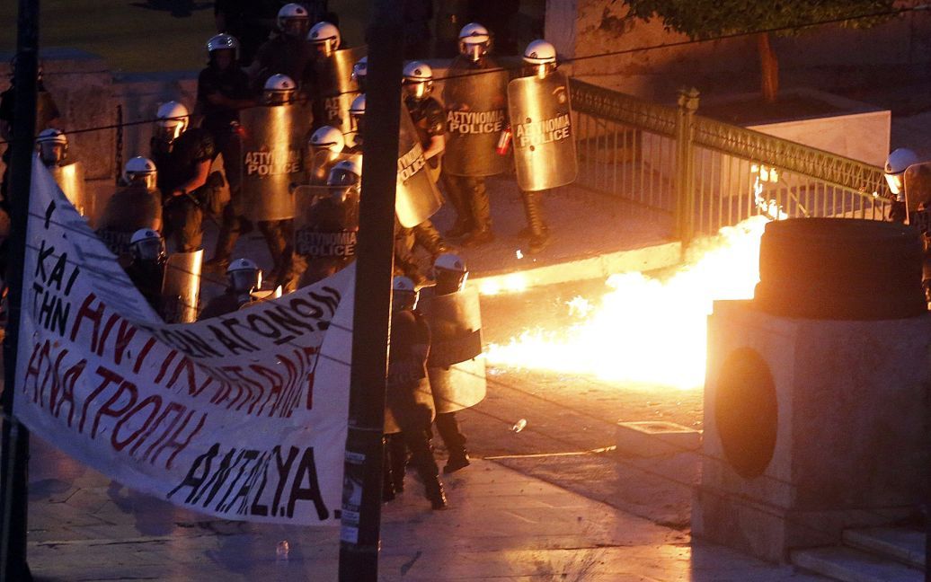 В Греции протестуют против соглашения с кредиторами. / © Reuters