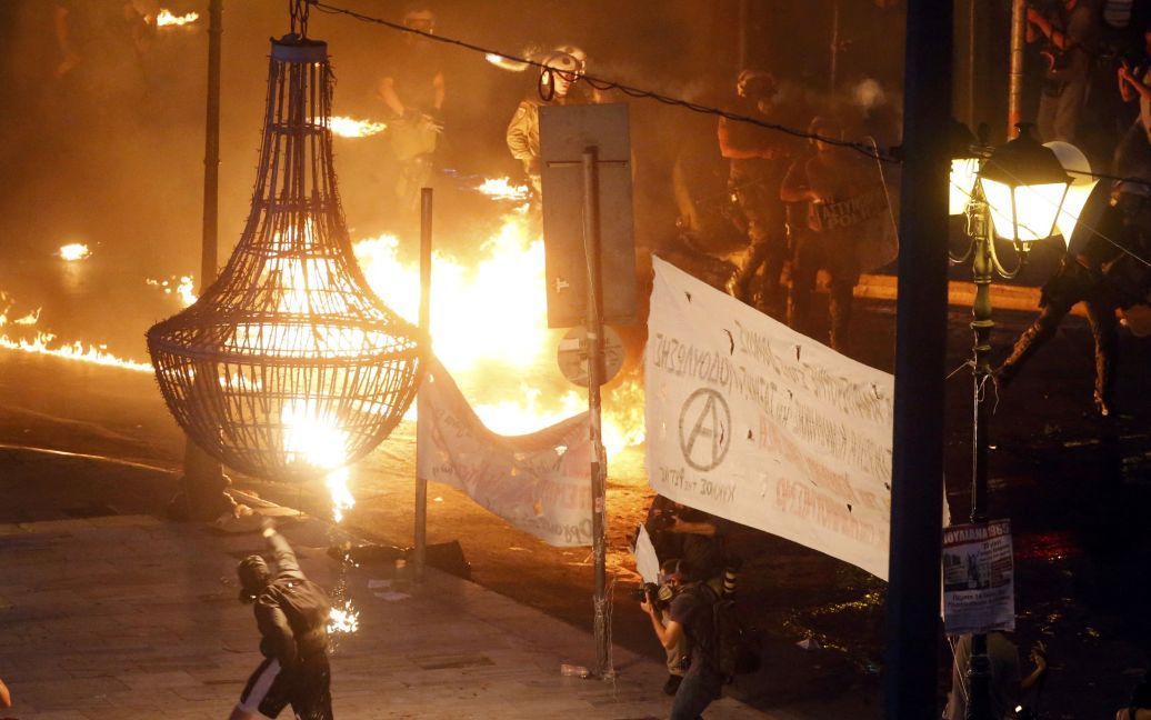 В Греции протестуют против соглашения с кредиторами. / © Reuters