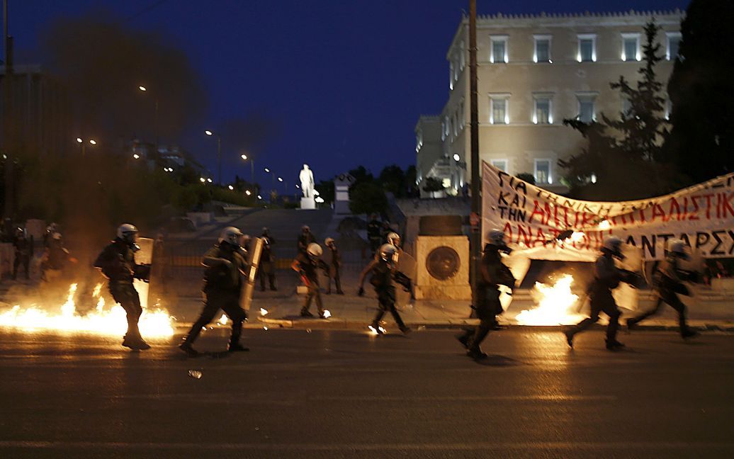 В Греции протестуют против соглашения с кредиторами. / © Reuters