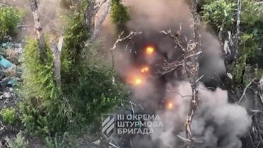 Третя штурмова показала роботу дронами по ворогові