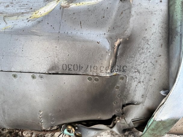 Збита ракета / © Фото з відкритих джерел