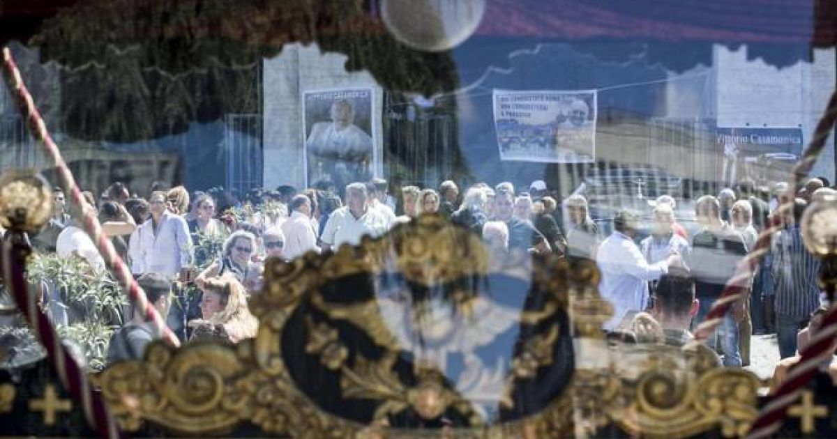 Похороны босса итальянской мафии Витторио Кассамоники / © IL Messaggero