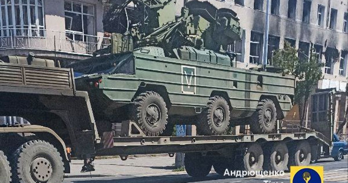 Техника окупантов в Мариуполе