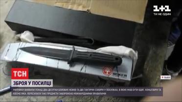 В посылке из Америки львовские таможенники вместо косметики обнаружили холодное оружие