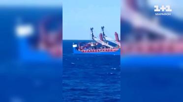 Суховантаж РФ самознищився в Середземному морі! 