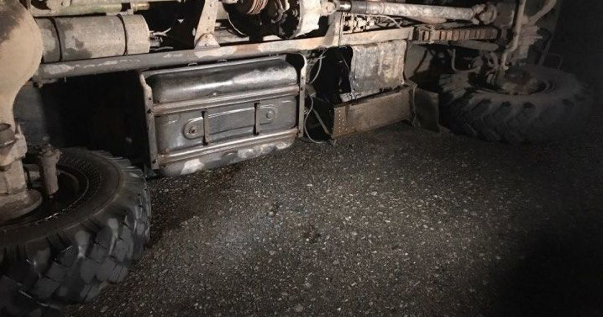 ДТП з військовою вантажівкою в Києві, 22 жовтня / © ТСН.ua