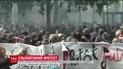 В Париже тысячи людей вышли на акцию протеста против изменений в трудовом кодексе