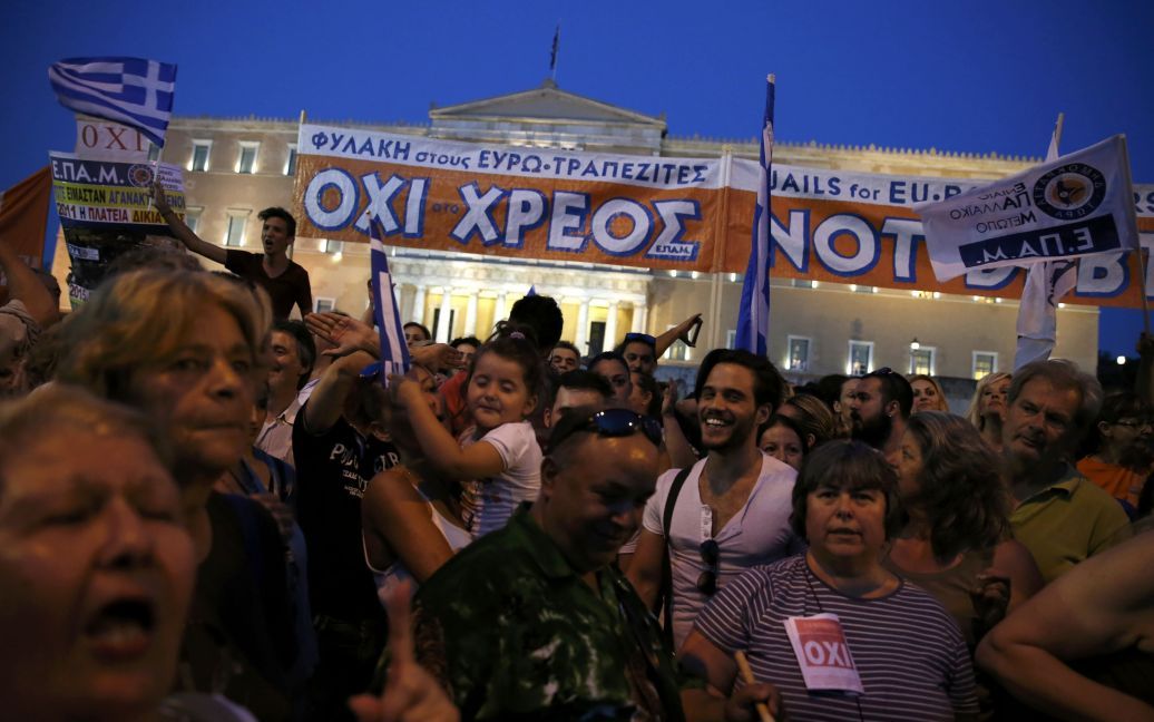 Греки протестуют против условий кредиторов. / © Reuters