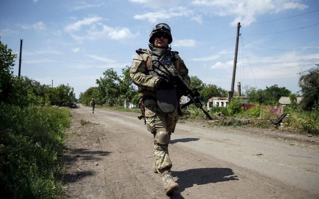Марьинка находится под контролем сил АТО. / © Reuters
