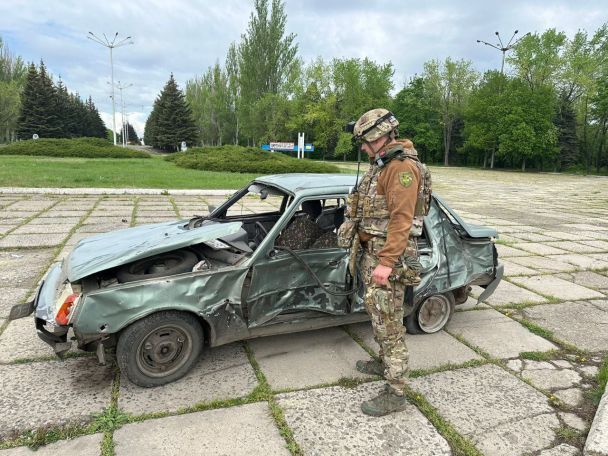 Обстріл Костянтинівки 23 квітня. Фото: Вадим Філашкін.