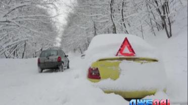 На Балканах снегопады накрыли Болгарию и Румынию