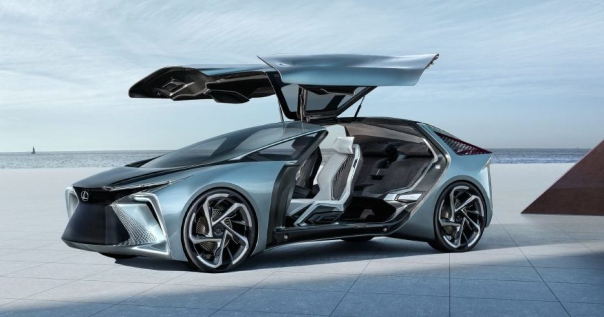 Lexus показал невероятный электрокар с дверями-крыльями