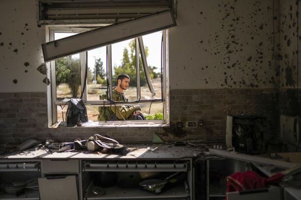 Знищений бойовиками ХАМАСу будинок в Ізраїлі / © Associated Press