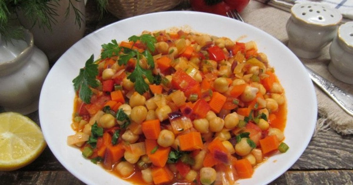 Рога из тыквы и нута