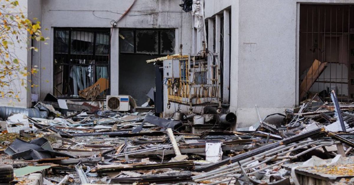 Прилет по зданию Госпрома в Харькове