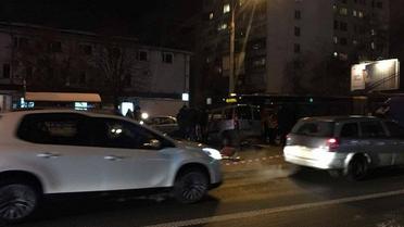 аварія в Києві_3 / © Фото Валерии Ковалинской/ТСН