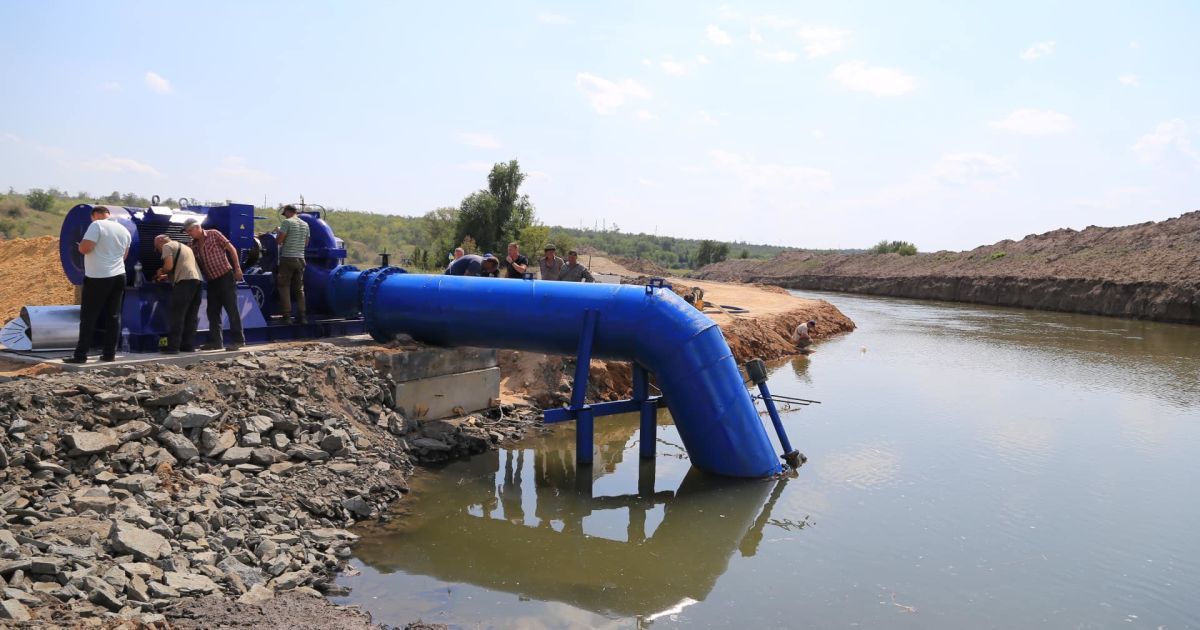 The first section of the water pipeline in Dnipropetrovsk region is now operational. / Photo: Ministry of Infrastructure