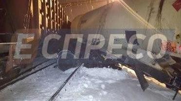 поїзди зійшли з колій у Києві_1 / © Еспресо.TV