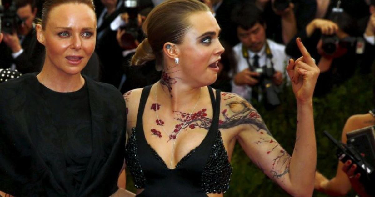 Кара Делевинь на Met Gala - 2015