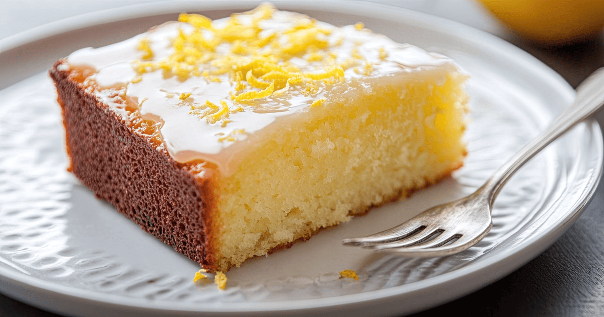 Лимонний пиріг з йогуртом: рецепт