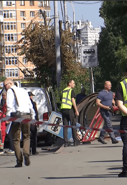 Место ДТП в Киеве
