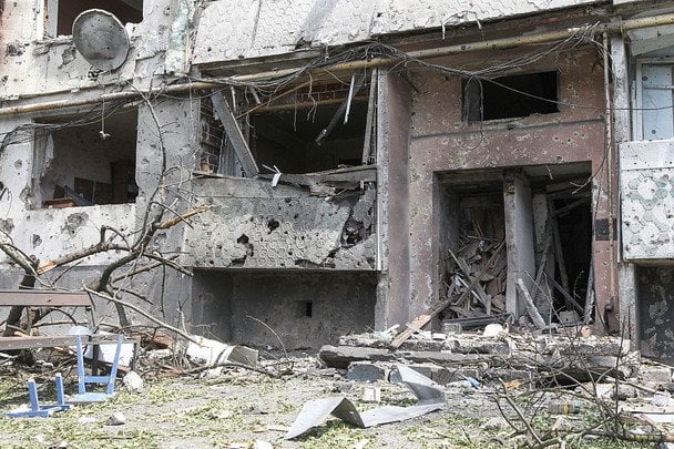 23 липня 2026. Російські війська атакували Павлоград на Дніпропетровщині. Внаслідок удару загинули троє людей, щонайменше десятеро дістали поранення.  / © Getty Images