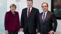 Ангела Меркель, Петро Порошенко та Франсуа Олланд