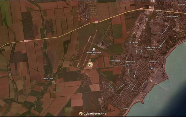 Знищення російського ЗРК C-300В / Супутниковий знімок: Міріупольська міська рада