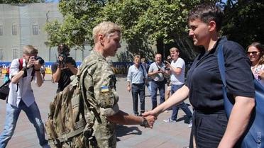 Савченко закидали яйцями в Одесі / © Думская