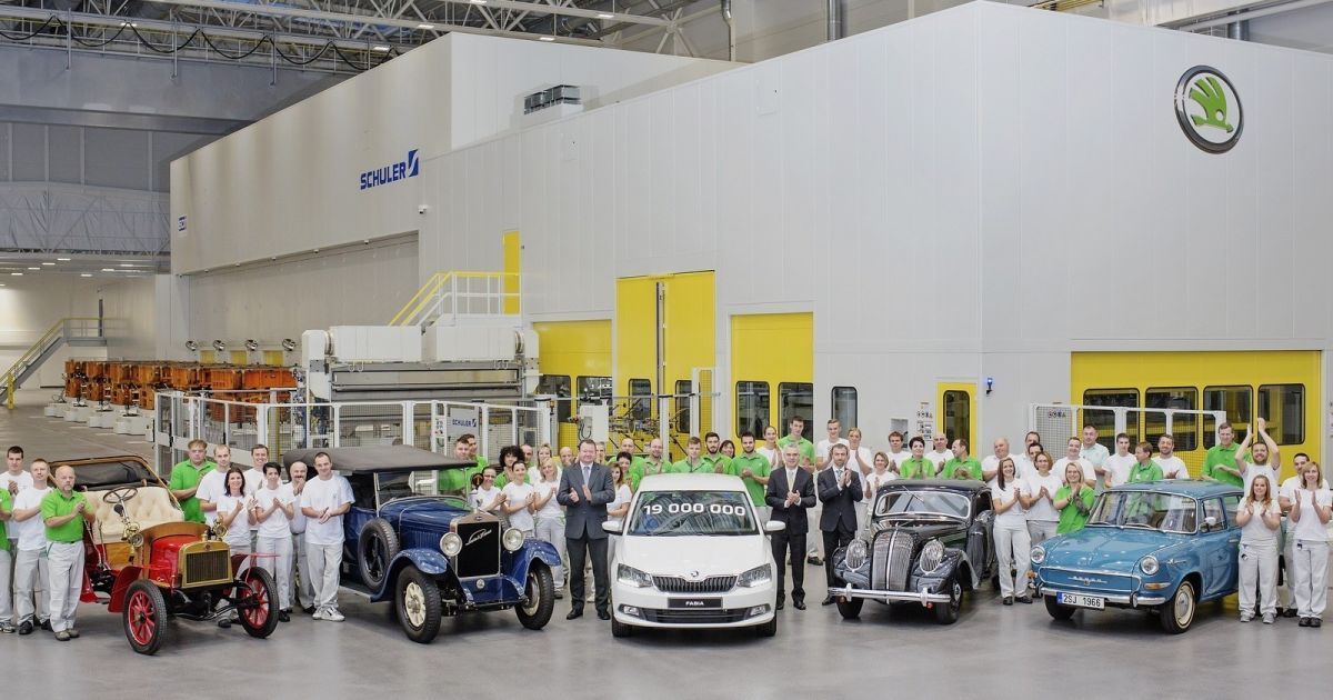 В Чехии с конвейера сошел 19-миллионный автомобиль Skoda