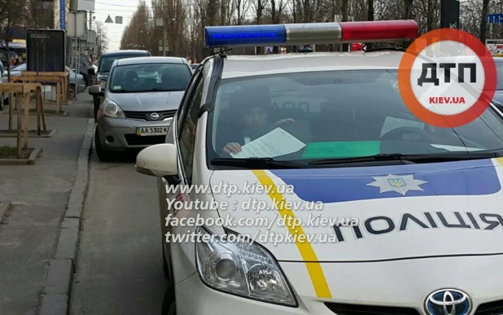 На місці аварії на бульварі Шевченка в Києві / © facebook.com/dtp.kiev.ua