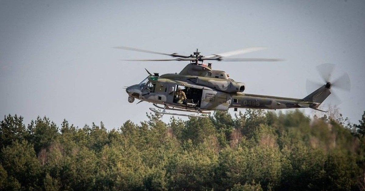 Військовий вертоліт у Чехії