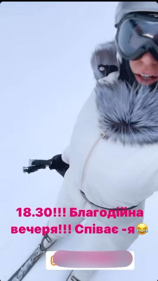 Оля Полякова у Буковелі / © instagram.com/polyakovamusic